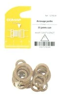 Assortiment de 15 joints Cuir pour Arrosage jardin de 12 x 17 à 20 x 27