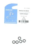 Lot de 5 Joints Toriques N° 4 pour Robinet 4.9 x 8.7 x 1.9 mm