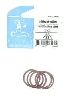 Lot de 5 Joints Fibres  pour Tête de Robinet 19 x 23 