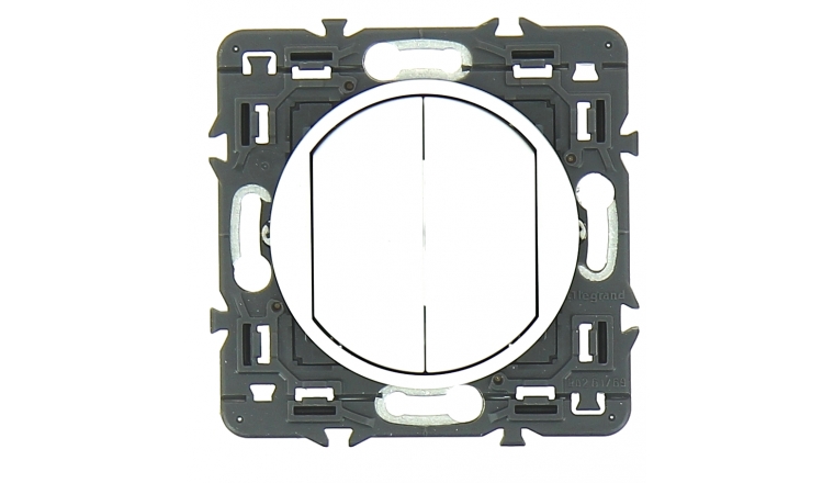 Mécanisme Interrupteur Double Va et Vient Blanc Céliane - Legrand 99721