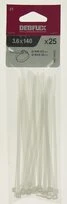 Lot de 25 Colliers Rilsan Transparents - Largeur 3.5 mm - Longueur 150 mm - Debflex