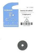 Clapet Percé pour Robinet 4 x 22 x 6 mm