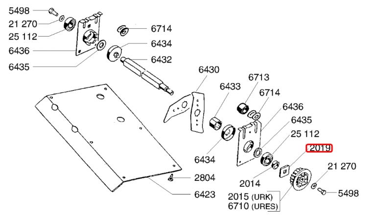 Disque d'entraînement pour Scarificateur UREL, URES, URK, UVEL et UVES - Ref 2019 - Outils Wolf