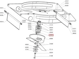 Rondelle de friction pour T51K, T51B2F et T51K2F - Ref 42622 - Outils Wolf