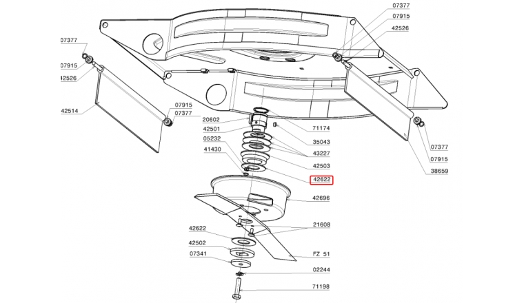 Rondelle de friction pour T51K, T51B2F et T51K2F - Ref 42622 - Outils Wolf