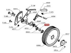 Entretoise de Roulement de Roue pour RT53 - Ref 40585 - Outils Wolf