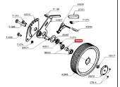 Entretoise de Roulement de Roue pour RT53 - Ref 40585 - Outils Wolf