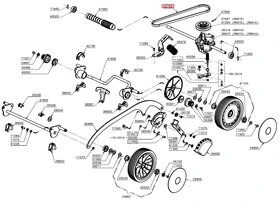 Courroie de traction pour Tondeuse Thermique RM41B, RM41E et RM41PE - Ref 38799 - Outils Wolf
