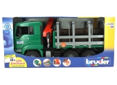 Camion Grume avec grue télescopique - Bruder 2769