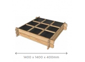 Carré potager 1400 x 1400 mm en Pin traité S7276 - Solid