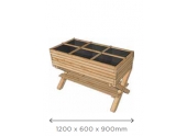 Carré Potager 90 cm 1200x600 mm en Pin S7275 - Solid