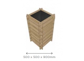 Bac Cultivateur de Pomme de Terre 500x500 mm en Pin S7288 - Solid