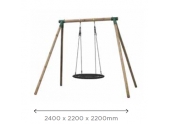 Balançoire 1 agrè 2400x2200 mm en Pin Carla SG992 - Solid