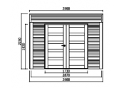 Abri de Jardin en Bois MATERA Solid 8.01 m² S8743-1