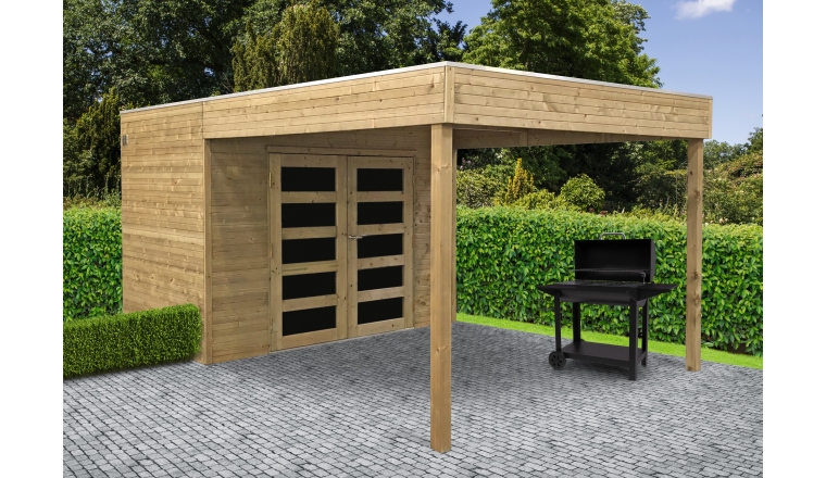 Abri de Jardin en Bois POTENZA Solid 5.37 m² S8733-1
