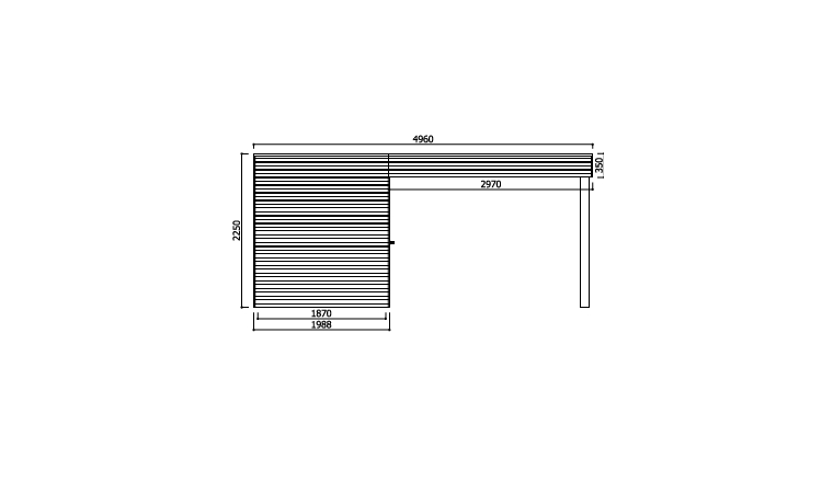 Abri de Jardin en Bois POTENZA Solid 5.37 m² S8733-1