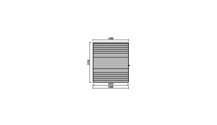 Abri de jardin en Bois SALERNO Solid 5.37 m² S8732-1 