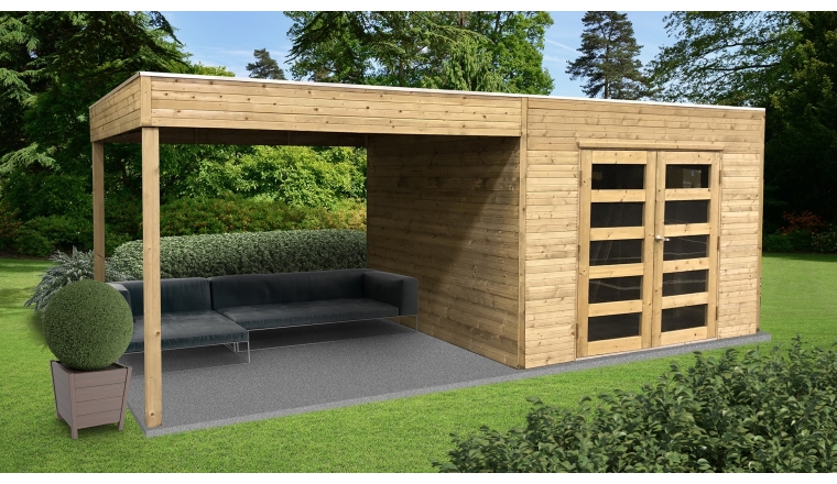 Abri de Jardin en Bois TARENTO Solid 8.01 m² S8742-1