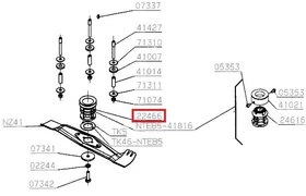 Accouplement pour Tondeuse Thermique 41 cm - Ref 22466 - Outils Wolf