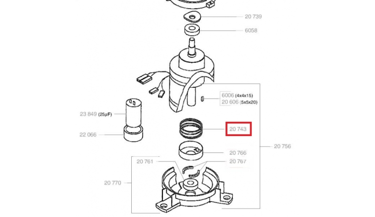 Ressort de Culasse Tondeuse Thermique - Ref 20743 - Outils Wolf