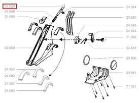 Verrou de guidon tondeuse thermique - Ref 24059 - Outils Wolf