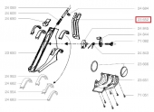 Cache arrière droit Guidon Tondeuse Thermique - Ref 23652 - Outils Wolf