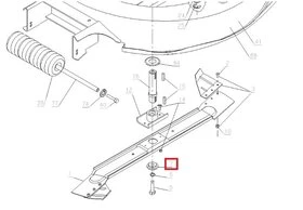 Rondelle de fixation de lame Autoportée A80 - Ref 28238 - Outils Wolf