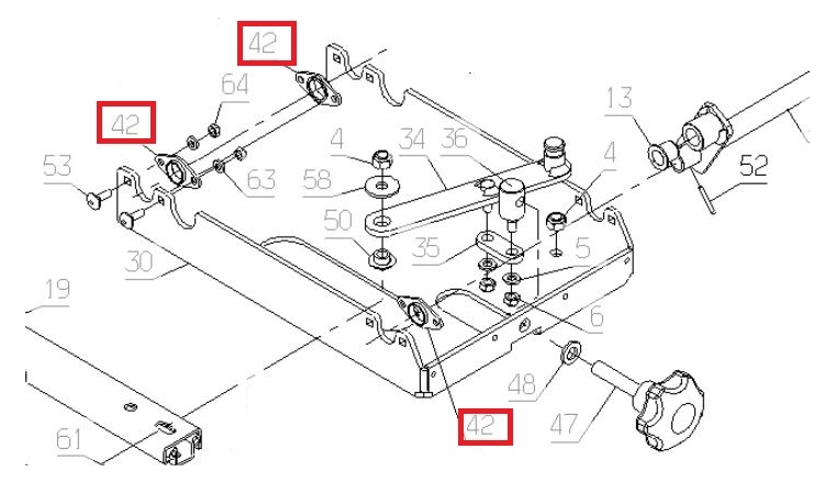 Palier IGUS pour Autoportée A85 - Ref 69269 - Outils Wolf