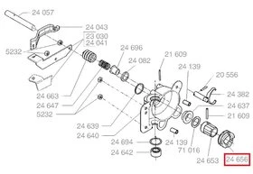 1/2 Clabot Droit pour Tondeuse Thermique - Ref 24656 - Outils Wolf