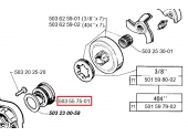 Pignon de Pompe à Huile pour Tronçonneuse  2095, 281 ...  - Ref 503 55 75-01 - Husqvarna