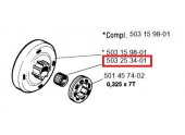 Cage à Aiguille pour Tronçonneuse Jonsered et Husqvarna - Ref 503 25 34-01 - Husqvarna