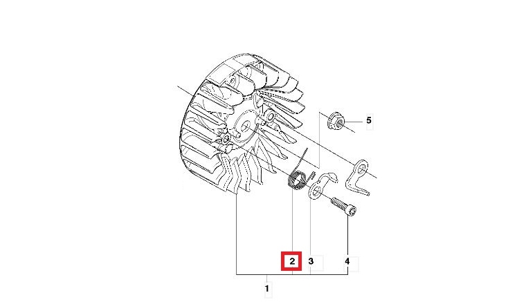 Ressort de volant Magnétique Tronçonneuse 351, 55, 346 XP ... - Ref 503 78 32-01 - Husqvarna