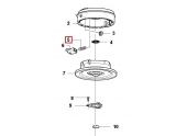 Ressort pour Tête de Débroussailleuse TRIMMY - Ref 502 25 56-01 - Husqvarna