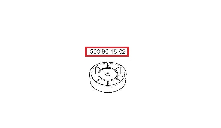 Bol Glisseur pour Débroussailleuse GR41, GR50, RS44 ... - Ref 503 90 18-01 - Husqvarna