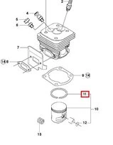 Segment de Piston pour CS2163, CS2171, 371 ... - Ref 503 28 90-36 - Husqvarna