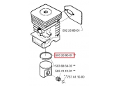 Segment de piston pour Débroussailleuse GR36, BP40 ... - ref 503 28 90-01 - Husqvarna