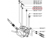 Ressort de carburateur pour RS52, 362, 372, CS2171 ...  - Ref 503 56 24-01 - Husqvarna