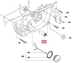 Amortisseur de Choc pour Tronçonneuse 365, 254, 257 ...  - Ref 501 86 70-01 - Husqvarna 