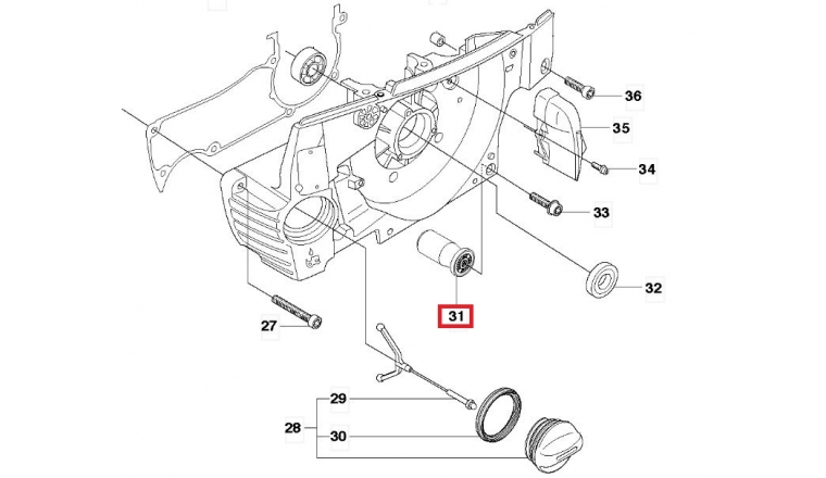 Amortisseur de Choc pour Tronçonneuse 365, 254, 257 ...  - Ref 501 86 70-01 - Husqvarna 