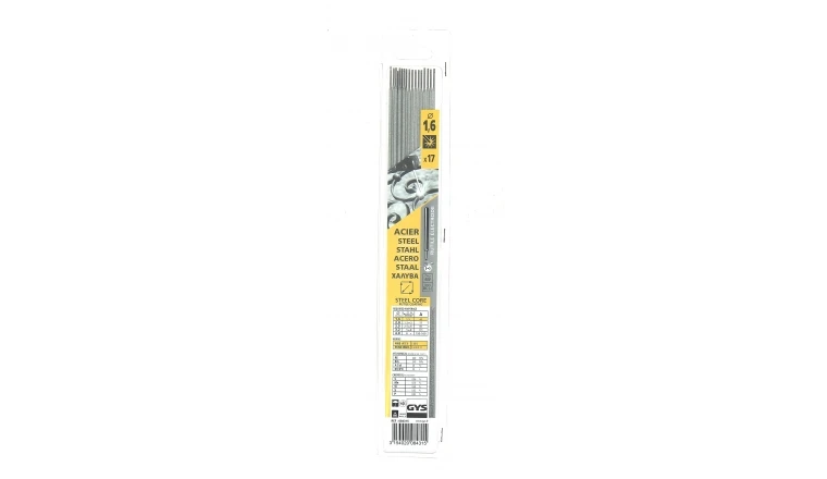 Lot de 17 Electrodes pour Soudure Rutile Acier Ø 1.6 mm - Ref 084315 - GYS