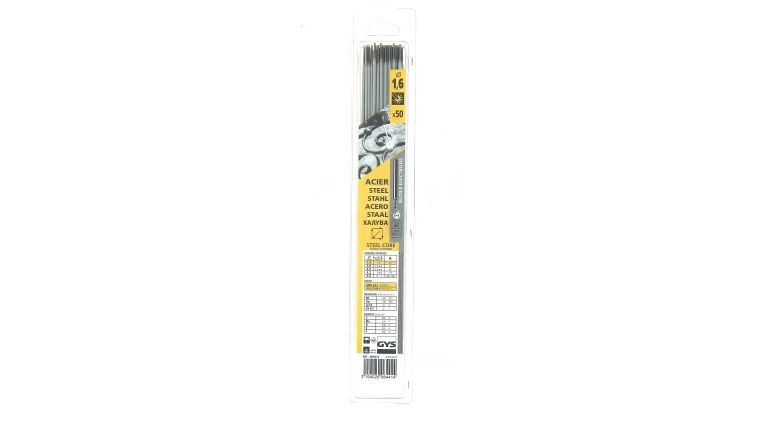 Lot de 50 Electrodes pour Soudure Rutile Acier Ø 1.6 mm - Ref 084414 - GYS