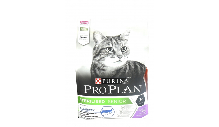 Croquettes Pro Plan Chat Sterilise Senior 7 Dinde 3kg Purina