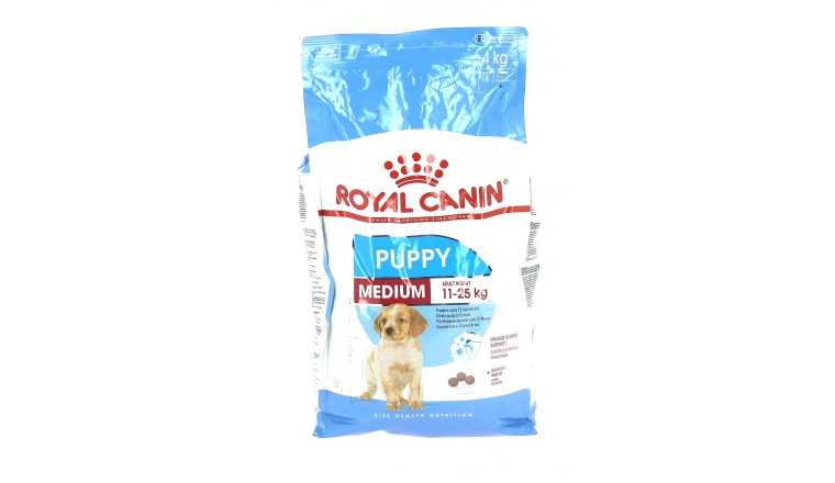 Croquettes Médium Puppy - chiot 2 à 12 mois - Royal Canin 4kg