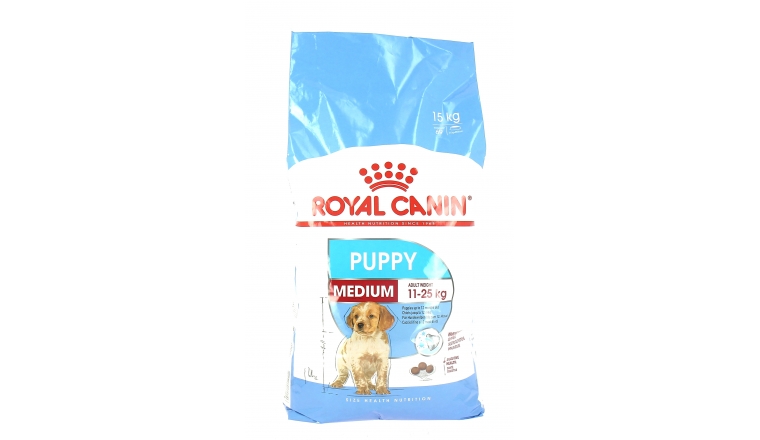 Croquettes Médium Puppy - chiot 2 à 12 mois - Royal Canin - 15kg