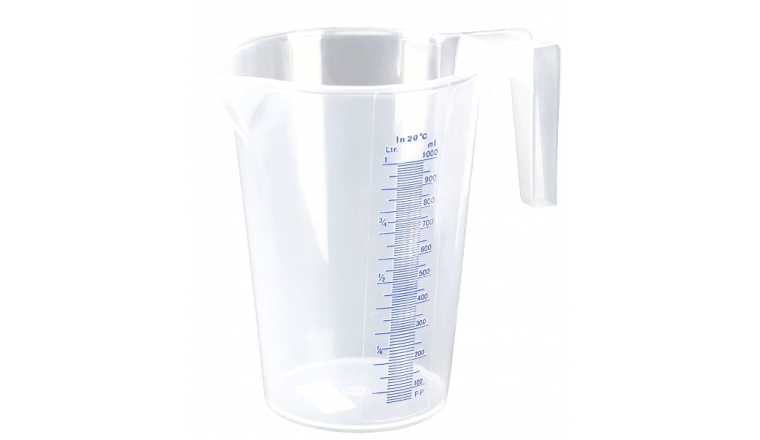 Broc Mesureur Transparent Graduation en relief - 1 Litre - Pressol