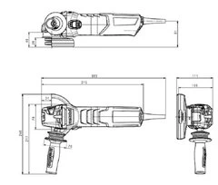 Meuleuse d'angle Metabo Weva 15-125 Quick