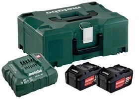 Pack de 2 batteries 18V 4.0Ah + chargeur ASC 55 Metabo 