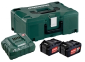 Pack de 2 batteries 18V 4.0Ah + chargeur ASC 55 Metabo 