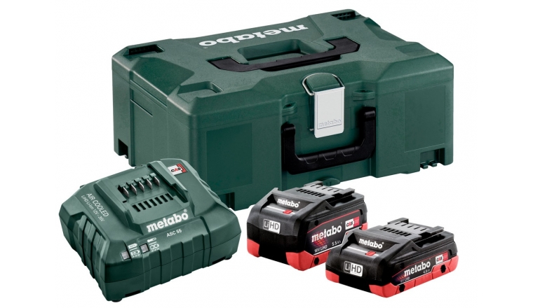 Pack Batterie LiHD 18V 4,0Ah, 5,0Ah + chargeur ASC 55 Metabo 