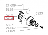 Roue libre Gauche pour tondeuse thermique GTB, NAT, NTCE1 ... - Ref 5734 - Outils Wolf